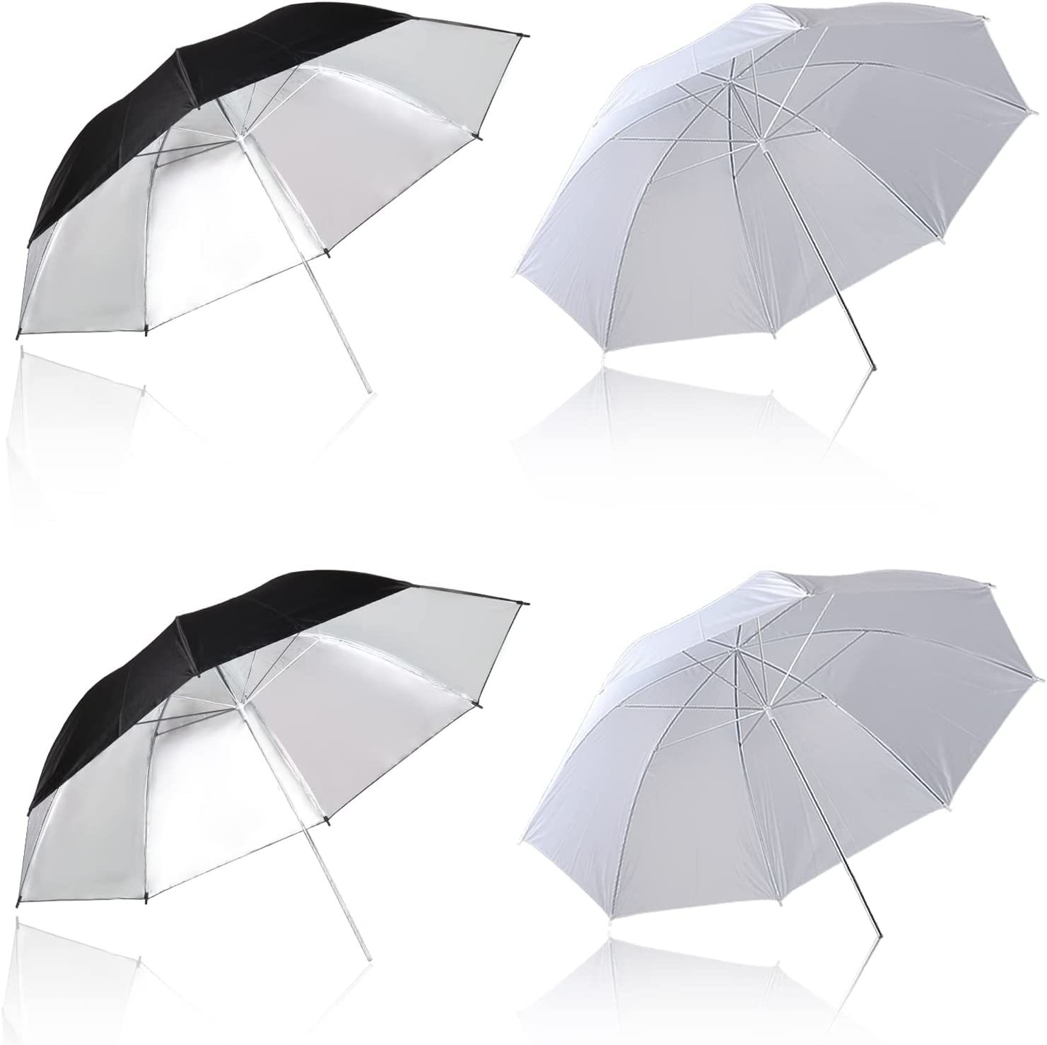 White Soft Translucent Umbrella For Studio/Outdoor Photo And Video, 4 Pack. - $43.92