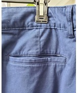 St. John&#39;s Bay Women Navy Cotton Solid Flat Front Mid Rise Chino Shorts ... - $45.28 CAD