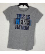 Hasbro &quot;This is Nerf Nation&quot; young girls t-shirt SIZE 10/12 - €7,76 EUR
