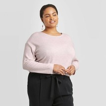 Women&#39;S Plus Size Long Sleeve Round Neck Henley Shirt - Purple 4X - £32.28 GBP