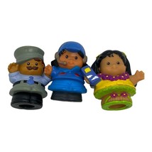 Fisher-Price Little People 3 with Arms Pilot Flight Attendant &amp; Vacationer - £6.74 GBP