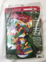 DIMENSIONS FELTWORKS SNOWMEN CHRISTMAS STOCKING #8096 - $29.68