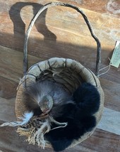 Vintage Handmade Smoky Mountains Hanging Basket Cherokee National Forest  - $452.12 MXN