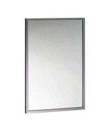 Bobrick B-165 1830 Channel-Frame Mirror, 18&quot; X 30&quot;, 430 Stainless - $243.93 CAD