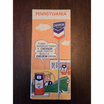 Pennsylvania Road Map Courtesy of Chevron 1959 Ediiton - $14.37