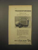 1956 RCA Vixtor Transistor Seven Model 8BT10 Radio Ad - Transistorized  - £14.69 GBP