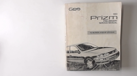 1993 Geo Prizm preliminary Factory Service Repair Manual - £7.44 GBP