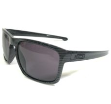 Oakley Sunglasses Sliver OO9262-19 Gray Black Striped Square with Purple Lenses - £149.31 GBP
