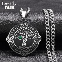Classic, Stainless Steel, Tree of Life (Yggdrasil) Norse/Viking Theme Pe... - $21.99