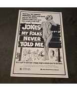 Jokes My Folks Never Told Me 1978 Sexploitation Press Book Production Guide - $66.48 CAD