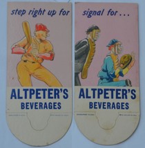 ALTPETER&#39;S Beverages 3 Bottle topper Baseball Umpire and Players batter - £37.35 GBP