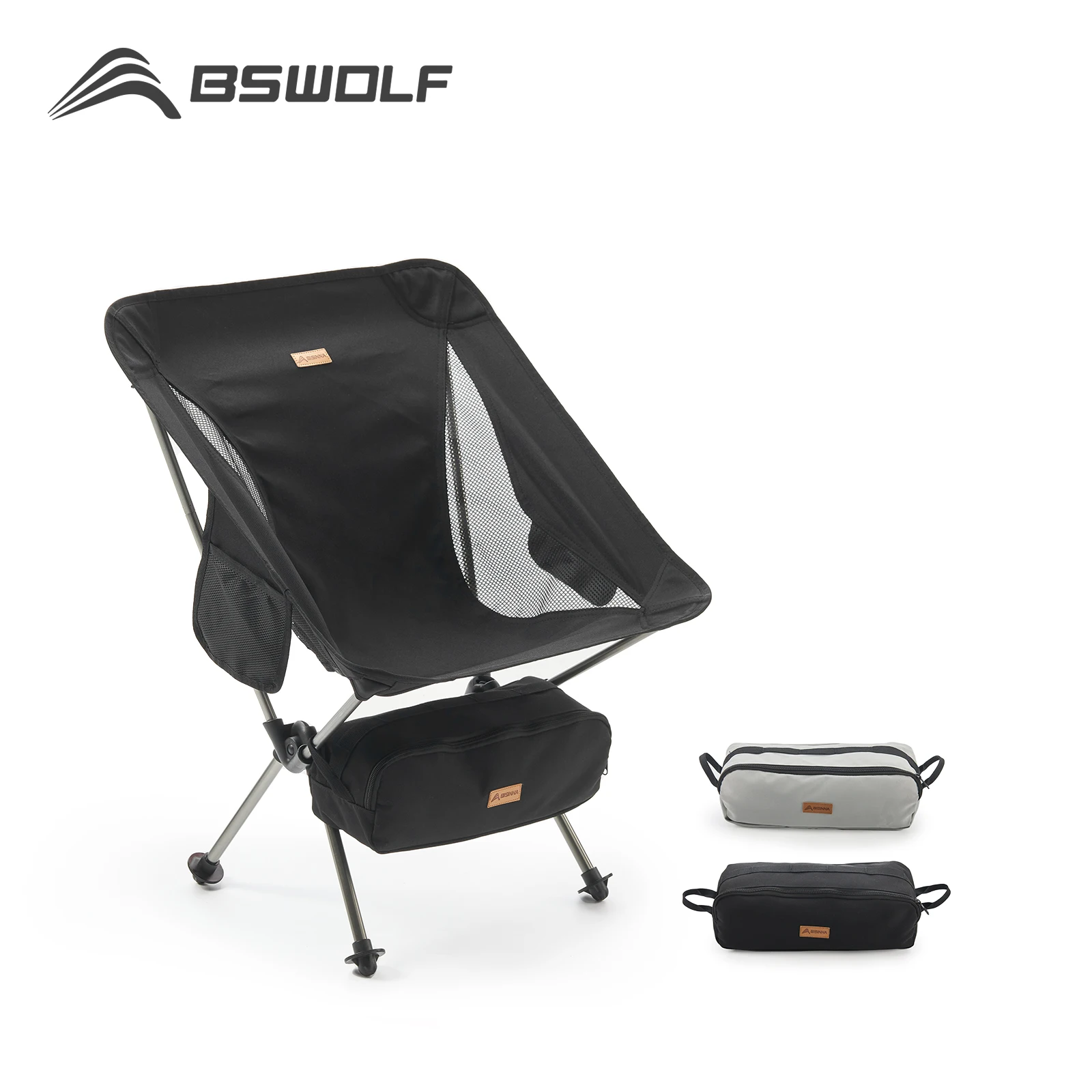 BSWolf Folding Chair Ultralight Detachabl Portable Camping Chair Fishing... - £38.42 GBP+