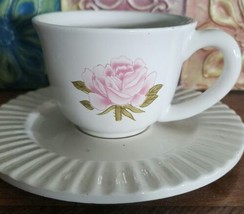 Cup and Saucer Similar to Theodore Haviland Pink Rose  - £5.39 GBP