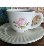 Cup and Saucer Similar to Theodore Haviland Pink Rose  - £5.44 GBP