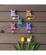 French Bulldog Straw Covers – Set of 4 – Cute and Functional Black and P... - €7,56 EUR