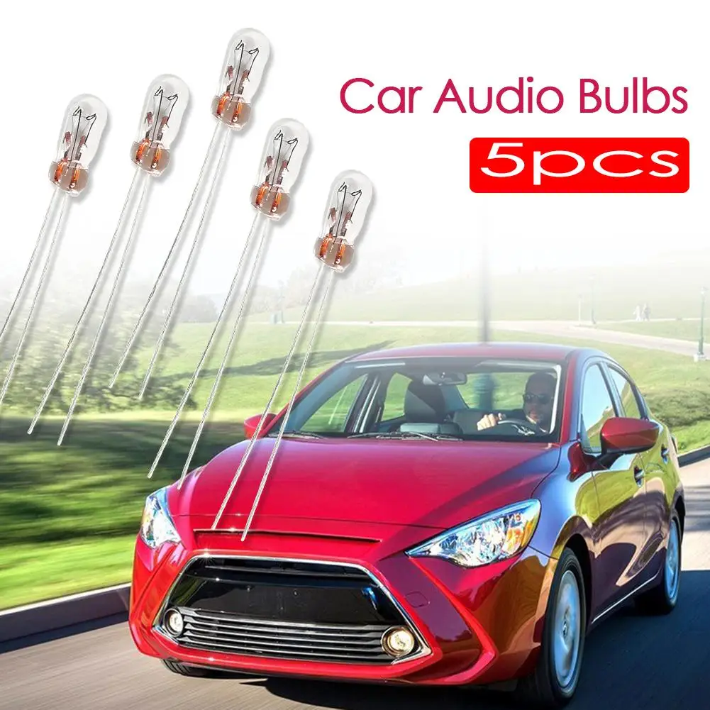 5Pcs T3 14V 0.56W Car Audio Gear Indicator Light Dashboard Instrument Bulbs - - £11.40 GBP
