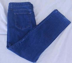 St. John&#39;s Bay Womens Sz 14 Straight Leg Dark Wash Mid Rise Denim Jeans ... - £10.27 GBP