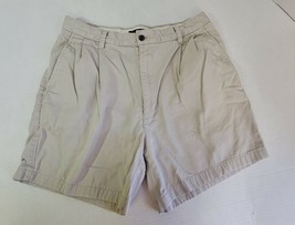 Banana Republic Classic Mens Shorts Size 33 Off White Pleated Front - £7.44 GBP