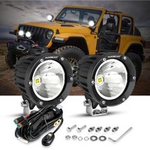AUXBEAM 2pcs 4 Inch 72W Round Offroad LED Driving Spot Light Truck Jeep ... - £56.89 GBP