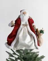 Saint Claus Red Hand Painting Christmas Tree Topper P Decor By Balsam Hill - £161.74 GBP