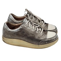 Finn Comfort Walking Shoes Metallic Size 6.5 Wide Sneakers - $33.62