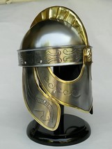 Costume medievale cavaliere normanno armatura da battaglia casco viching... - £90.83 GBP