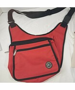 Everest Messenger Bag Red black crossbody travel men women unisex Vintage - $42.10 CAD