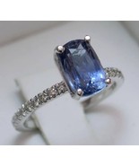 Certified Blue sapphire Gemstone Ring/925 Sterling Silver Handmade Ring/... - £77.85 GBP