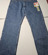 Wrangler Flex Five Star Blue Jeans Relaxed Fit Straight Mens 46x30 NWT - €18,49 EUR