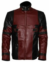 Ryan Reynolds Deadpool Genuine Leather Biker Motorcycle Jacket - £99.19 GBP