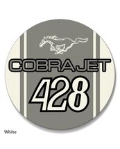 Ford Mustang Cobra Jet 428 Car Vehicle Poster Metal Round Sign 8x8in Vin... - €21,47 EUR