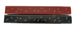 2 Chopstick Storage &amp; Travel Cases Made in Japan Plastic Slide Lids Red ... - $12.75