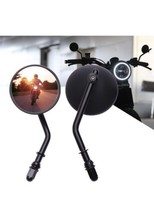 Round Motorcycle Rearview Mirrors For Harley Sportster 883 1200 Bobber C... - £11.83 GBP