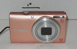 Canon PowerShot A4000 IS 16.0MP Digital Camera - Pink Tested Works Battery SD - £193.31 GBP