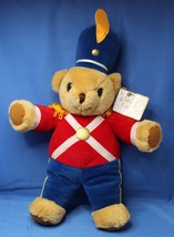 Toy Soldier Christmas Bear part of Golden Plush Collection 18&quot; tall - £9.88 GBP