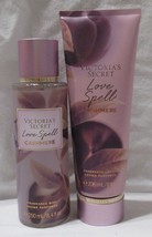 Victoria&#39;s Secret Fragrance Mist &amp; Lotion Set Lot Of 2 Love Spell Cashmere - £27.98 GBP