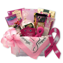 Find A Cure Breast Cancer Gift Basket - spa baskets for women gift - cancer gift - £58.68 GBP
