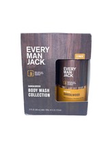 Every Man Jack Sandalwood Body Wash Bath &amp; Shower Gel 12 FL. OZ. 2 Bottles Pack - £18.61 GBP