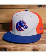 Boise State Broncos Hat Cap New Era Size 7 5/8 Fitted Wool Blue Orange Y2K - £11.61 GBP