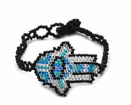 Mia Jewel Shop Multicolored Hamsa Hand Evil Eye Guatemalan Czech Glass Seed Bead - £12.62 GBP