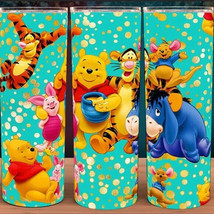 Pooh Bear with Tiger Donkey and Pig Coffee Cup Mug Tumbler - £15.60 GBP