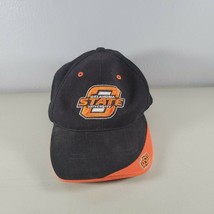 Oklahoma State Mens Hat Strapback OSU Cowboys Cap Black Adjustable - £12.42 GBP