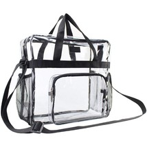 Portable Transparent Shoulder Crossbody Bag Tote Satchel Handbag for Women Lady  - £22.82 GBP