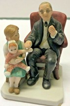 Norman Rockwell LITTLE PATIENT Doctor 3 1/2&quot; Porcelain Museum Figurine - £11.87 GBP