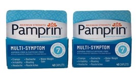 Pamprin Max Strength Multi-Symptom Menstrual Pain Relief 40 Caplets Pack 2 - £15.95 GBP
