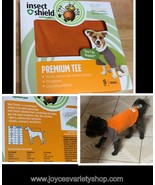 Insect Shield Dog Flea Mosquito Repellent Gear Premium T-Shirt Orange Ma... - £7.06 GBP