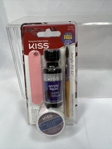 KISS Professional Acrylic Fill Nail Kit New Bubble Free Formula AK105 01652 - $9.89