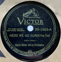 Glenn Miller &amp; His Orchestra 78 RPM Record Here We Go Again Long Time No See - £7.43 GBP