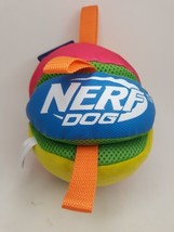 Nerf Dog Squeak &amp; Crunch Ball Multicolor Ball Dog Toy 6&quot;  - £11.89 GBP