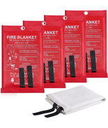 Fire Blanket Emergency Fire Suppression Blanket Home Car Fire Retardant ... - $23.82